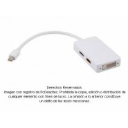 Convertidor 3 en 1 Mini DisplayPort a DVI, HDMI y DisplayPort